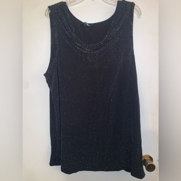 Sleeveless glitter top plus size worn once - Picture 1 of 4